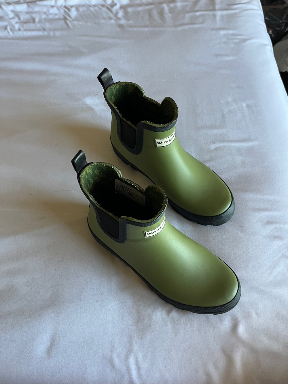 Target Olive Green Chelsea-Style Kids Rain Boots